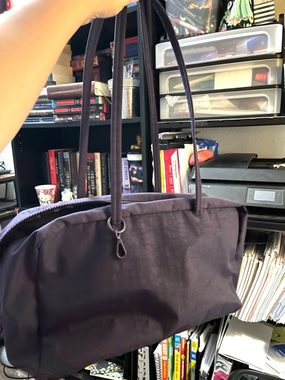 BAGGU Shoulder Bag in Deep Plum